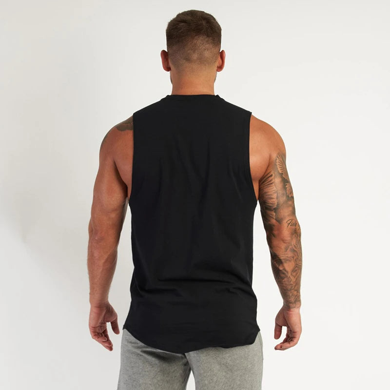 Regata Fitness Masculina de Algodão para Treino
