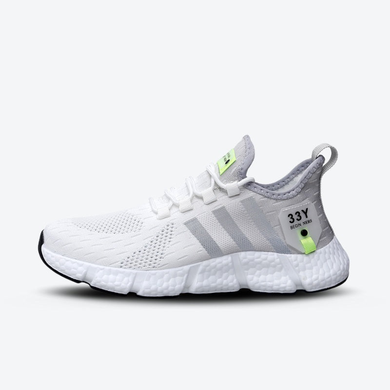 Tênis para Academia Unissex Night Run 3.0 Dual Color Cinza e Branco