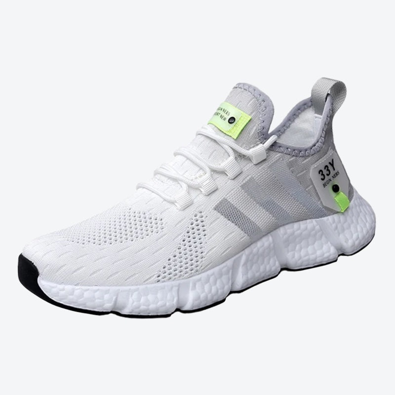 Tênis para Academia Unissex Night Run 3.0 Dual Color Cinza e Branco