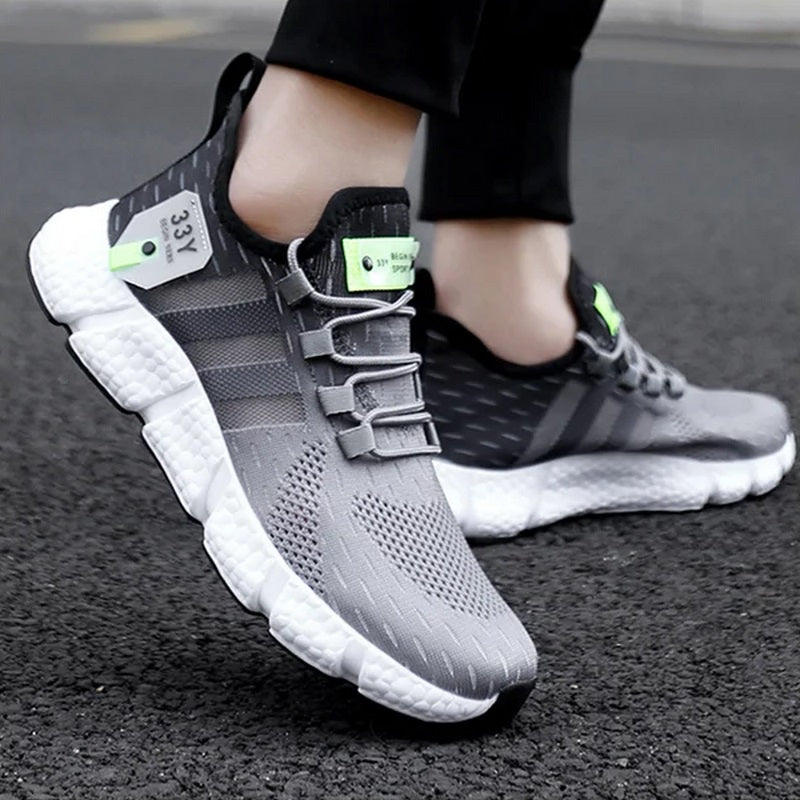 Tênis para Academia Unissex Night Run 3.0 Dual Color Preto e Cinza