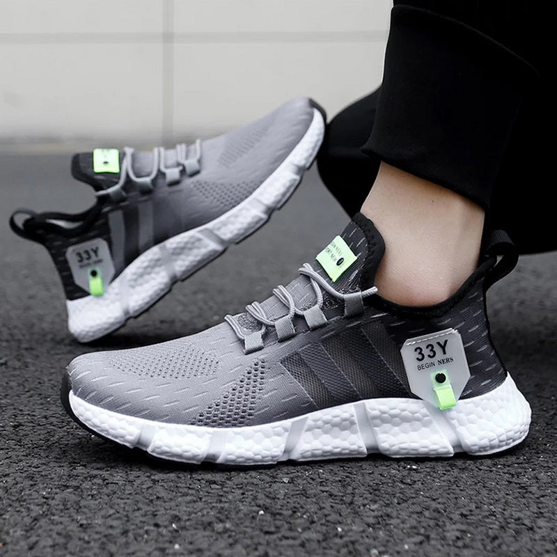 Tênis para Academia Unissex Night Run 3.0 Dual Color Preto e Cinza