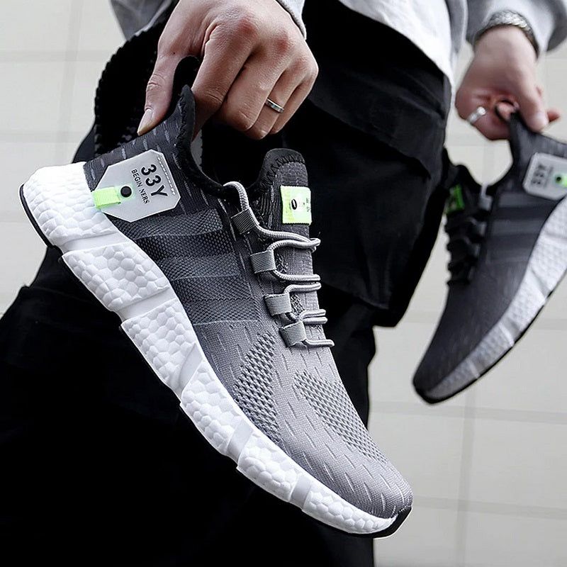 Tênis para Academia Unissex Night Run 3.0 Dual Color Preto e Cinza