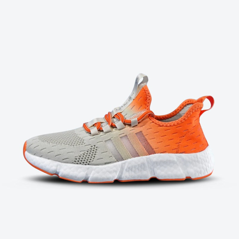 Tênis para Academia Unissex Night Run 3.0 Dual Laranja e Bege