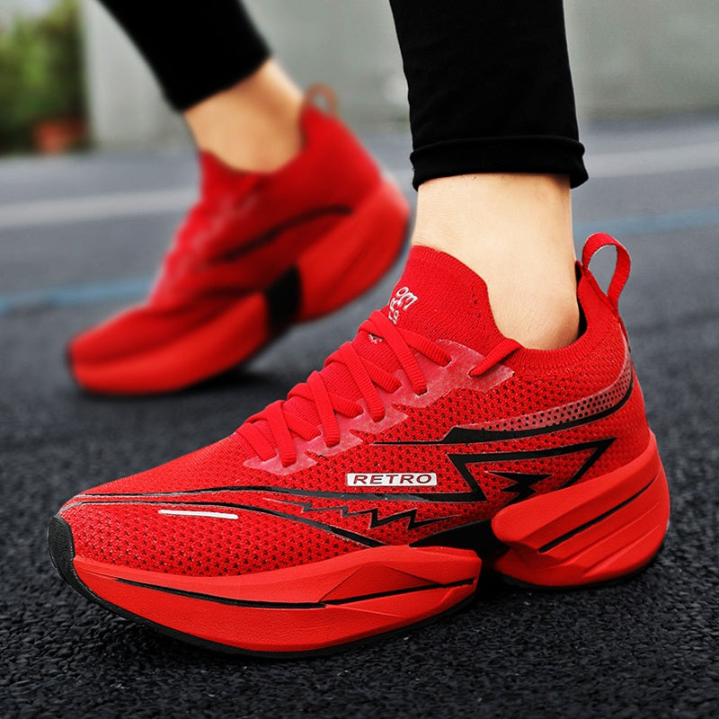 Tênis para Corrida Unissex Night Speed Carbon Pro Vermelho