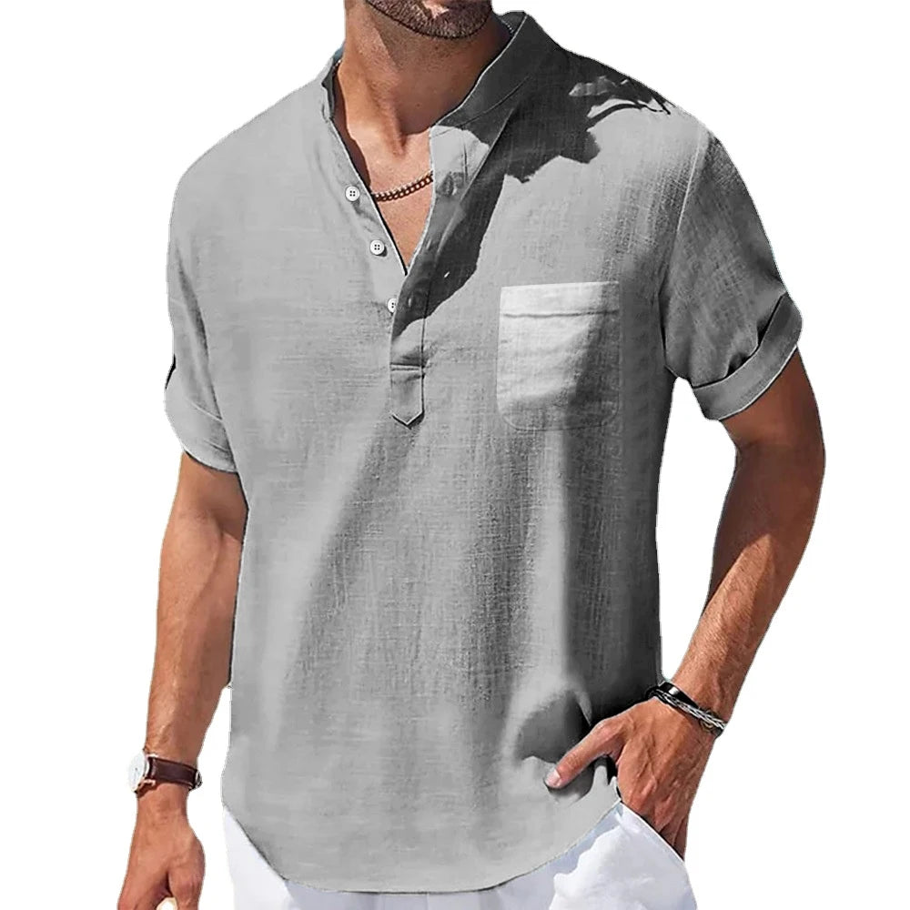 Linen Collar Shirt