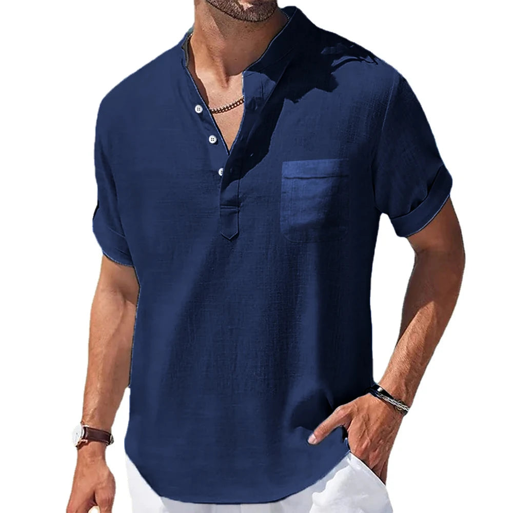 Linen Collar Shirt