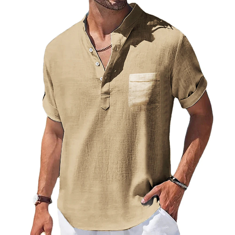 Linen Collar Shirt