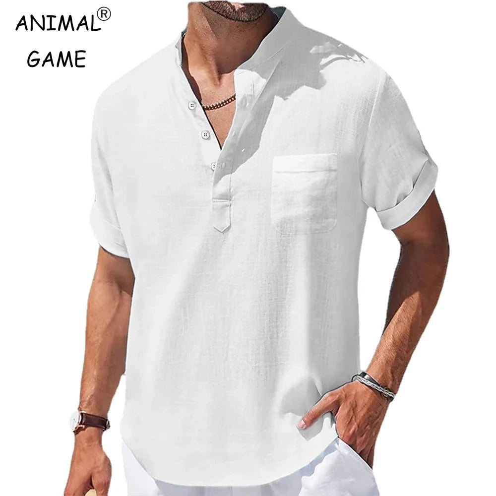 Linen Collar Shirt