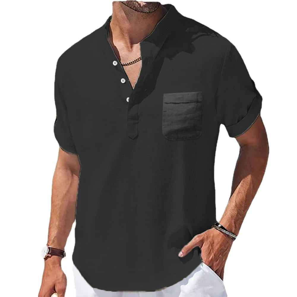 Linen Collar Shirt