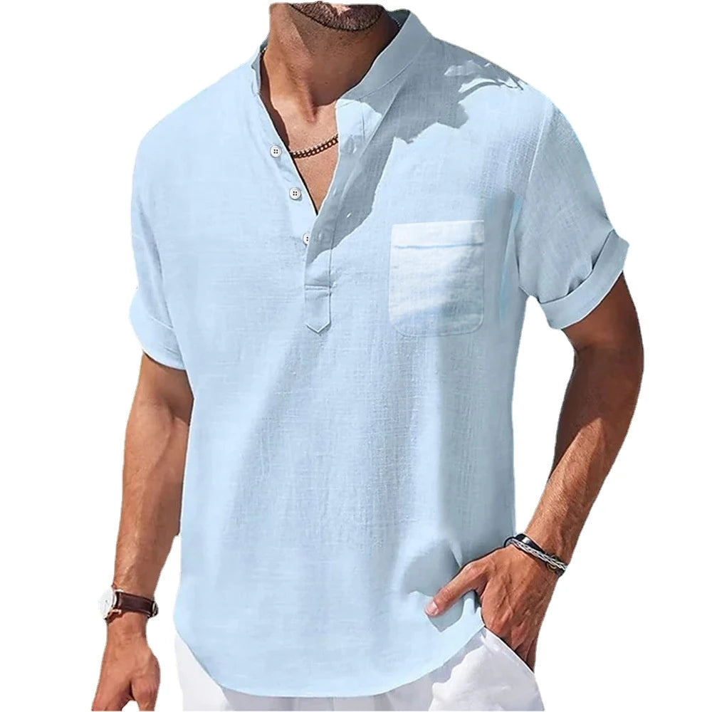 Linen Collar Shirt