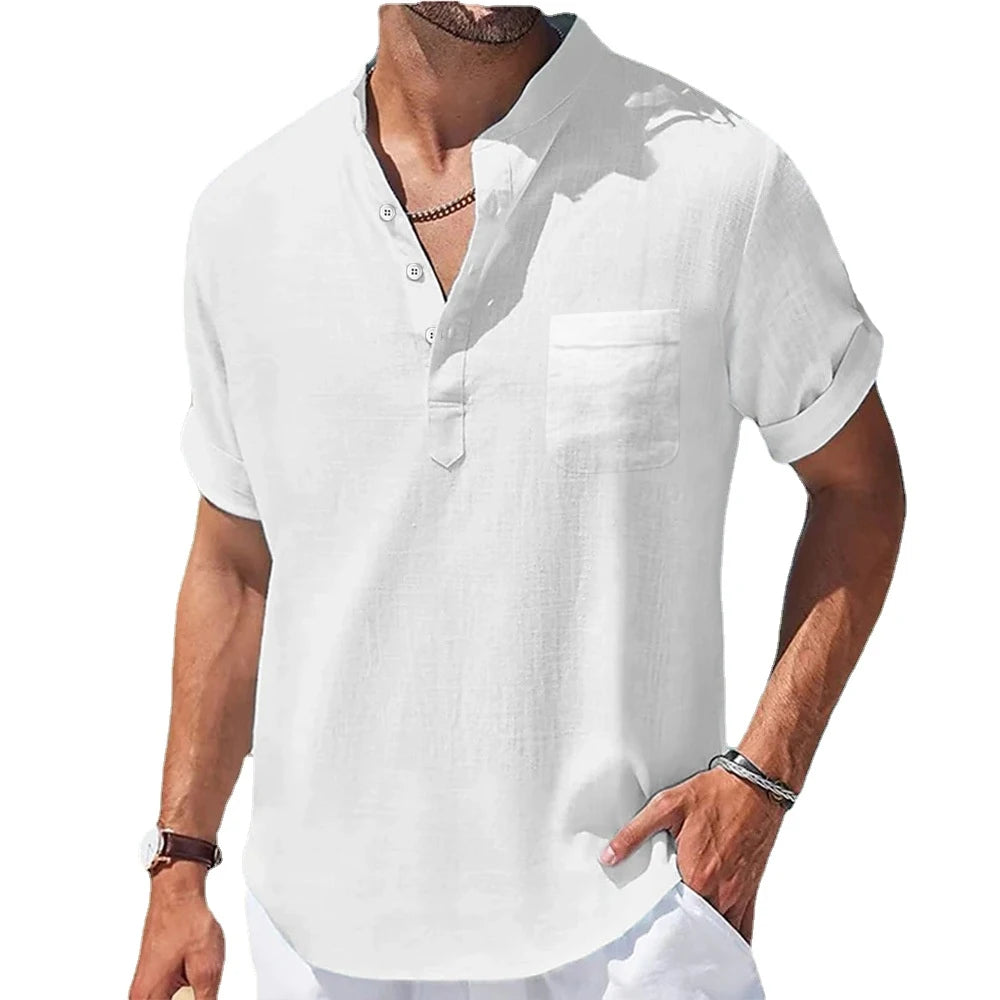 Linen Collar Shirt